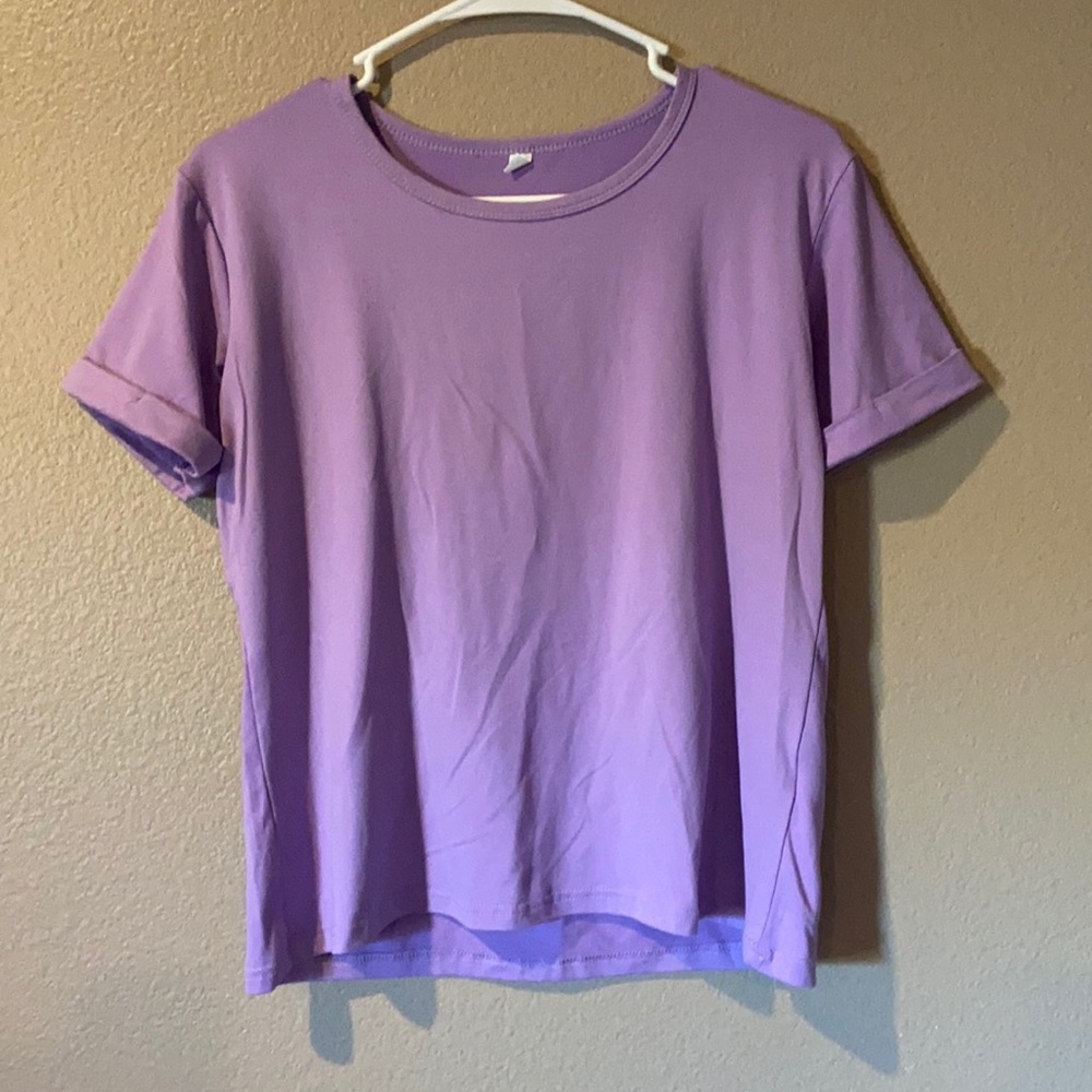 Purple t shirt from SHEIN